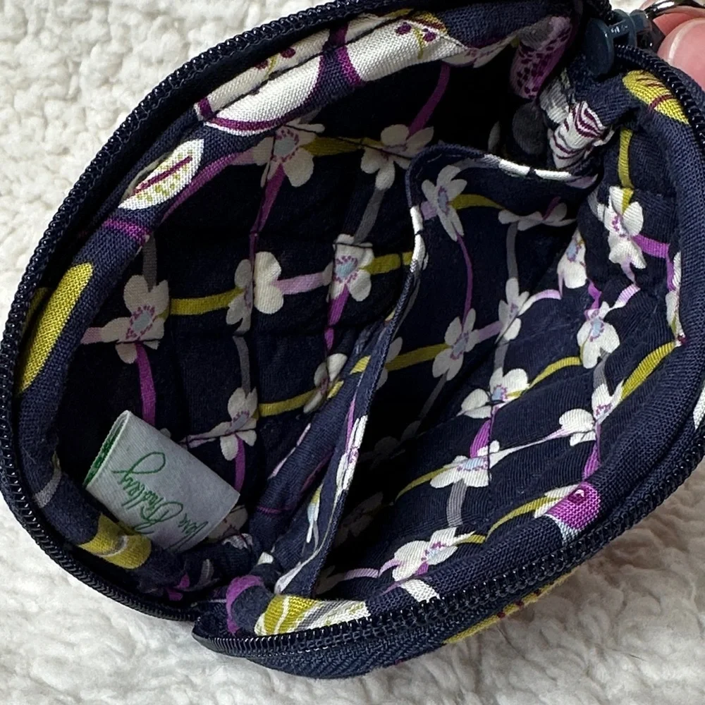Vera Bradley Floral Nightingale Pattern Card Case Wristlet 5x3.5